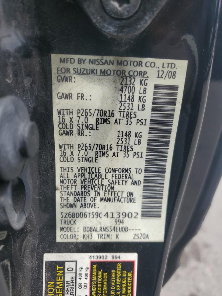 2009 Suzuki Equator Base VIN: 5Z6BD06T59C413902 Lot: 59974175