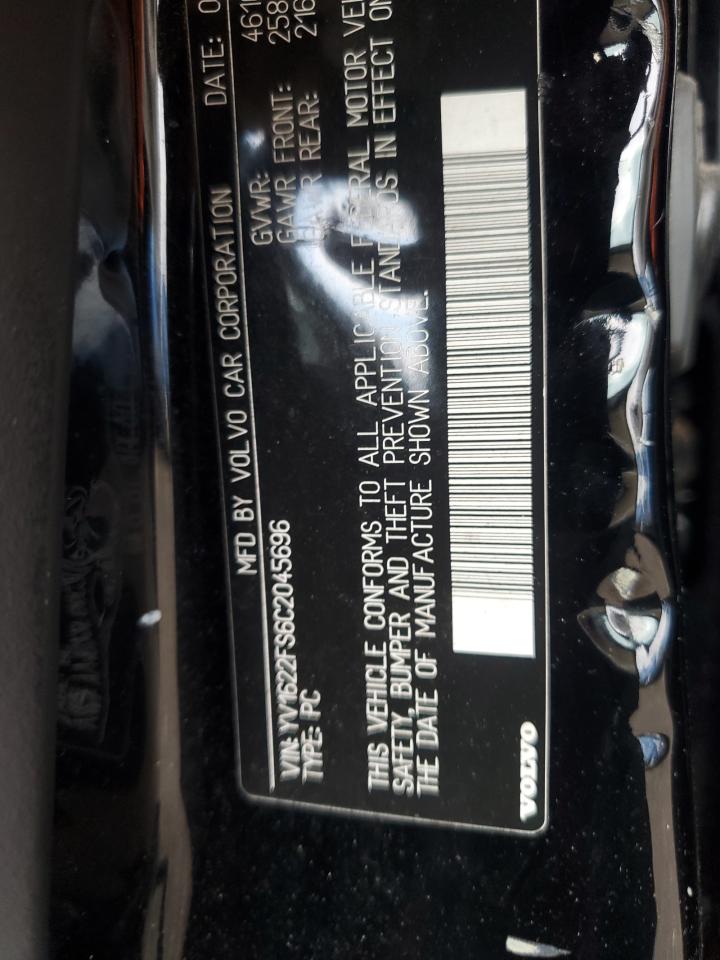 2012 Volvo S60 T5 VIN: YV1622FS6C2045696 Lot: 61151385