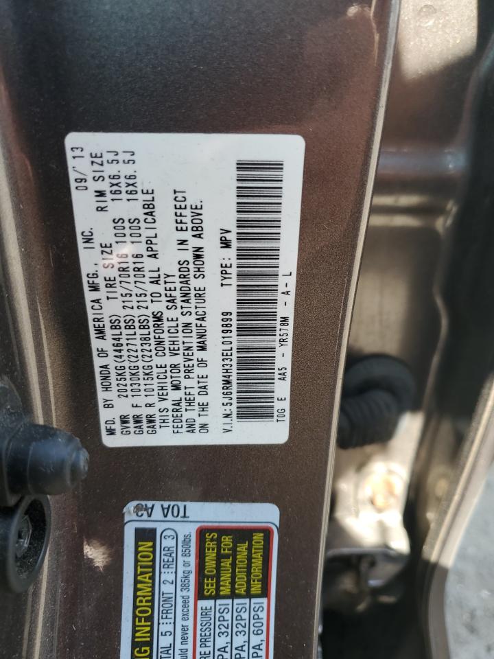 2014 Honda Cr-V Lx VIN: 5J6RM4H33EL019899 Lot: 61876765