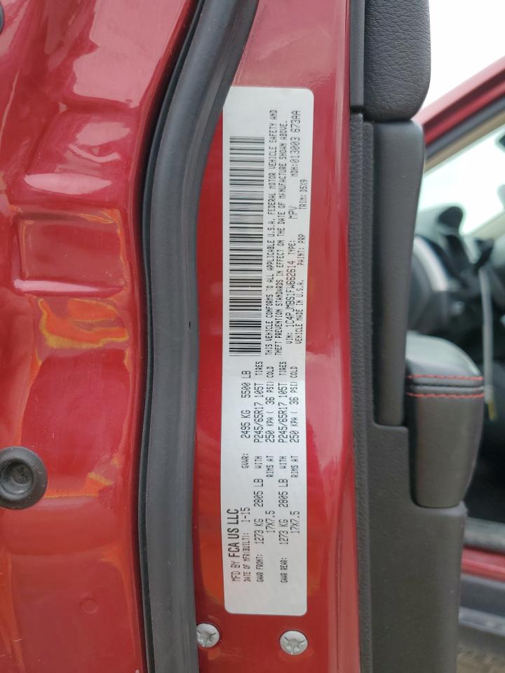 2015 Jeep Cherokee Trailhawk VIN: 1C4PJMBS1FW662614 Lot: 59810825