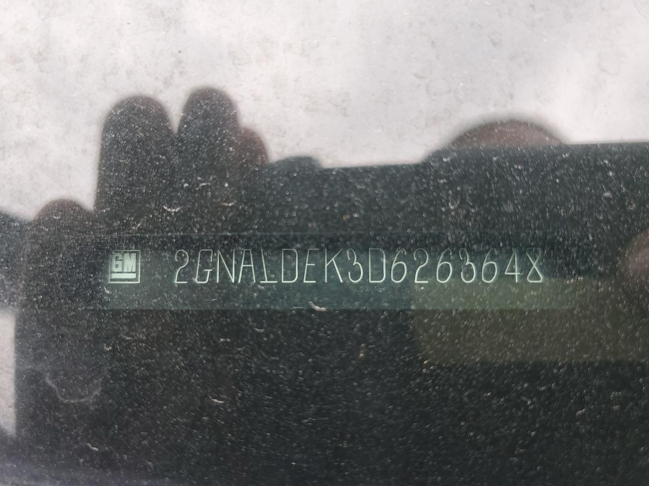 2013 Chevrolet Equinox Lt VIN: 2GNALDEK3D6263648 Lot: 60035995