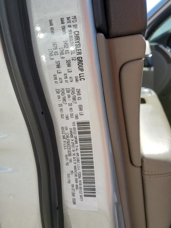2013 Jeep Grand Cherokee Laredo VIN: 1C4RJFAG4DC516398 Lot: 62217375