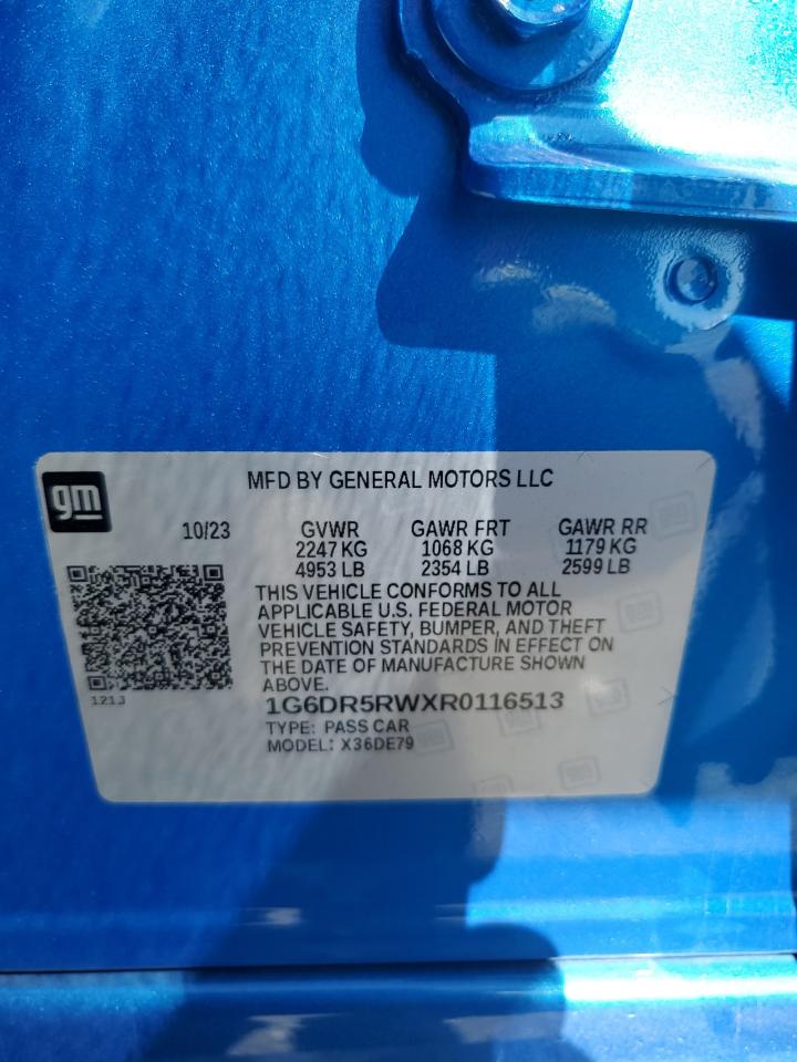 2024 Cadillac Ct5-V VIN: 1G6DR5RWXR0116513 Lot: 61428265