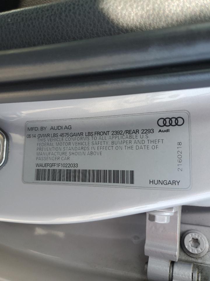 2015 Audi A3 Premium Plus VIN: WAUEFGFF1F1022033 Lot: 54235685