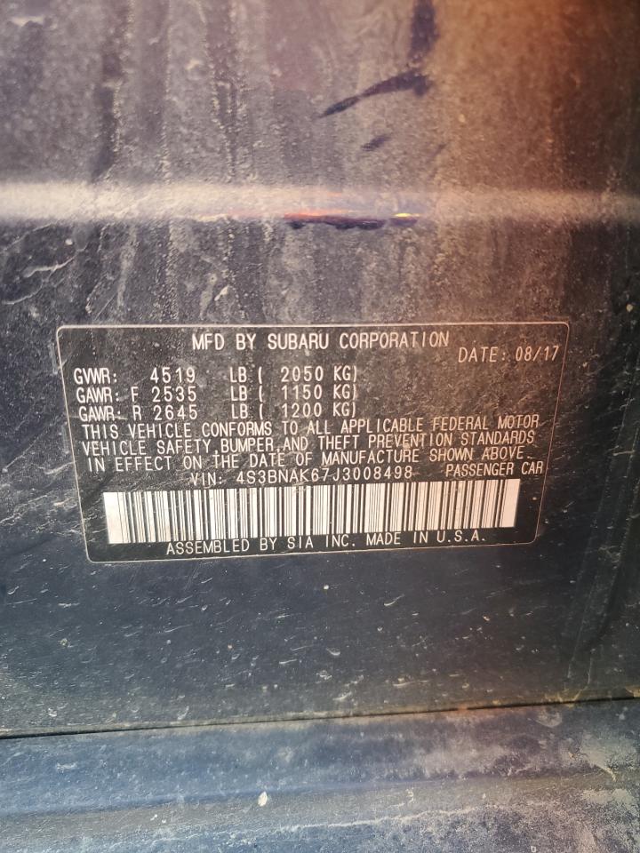 2018 Subaru Legacy 2.5I Limited VIN: 4S3BNAK67J3008498 Lot: 61695845