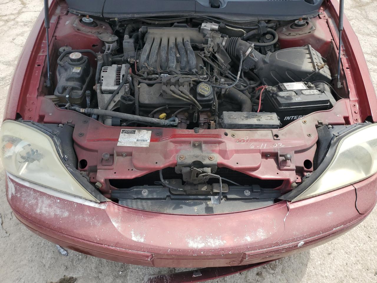 2002 Mercury Sable Gs VIN: 1MEFM50U92G640912 Lot: 61190695