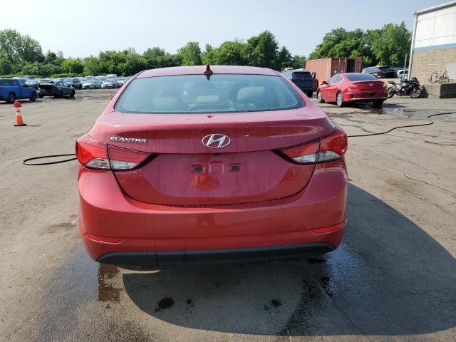  HYUNDAI ELANTRA 2014 Czerwony