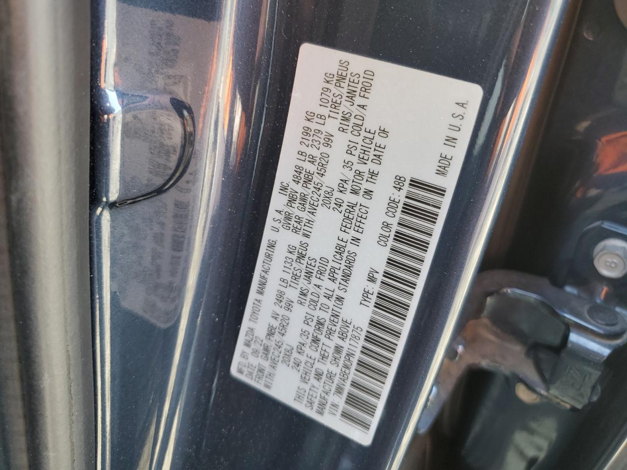 2023 Mazda Cx-50 Premium Plus VIN: 7MMVABEM0PN117875 Lot: 59443705