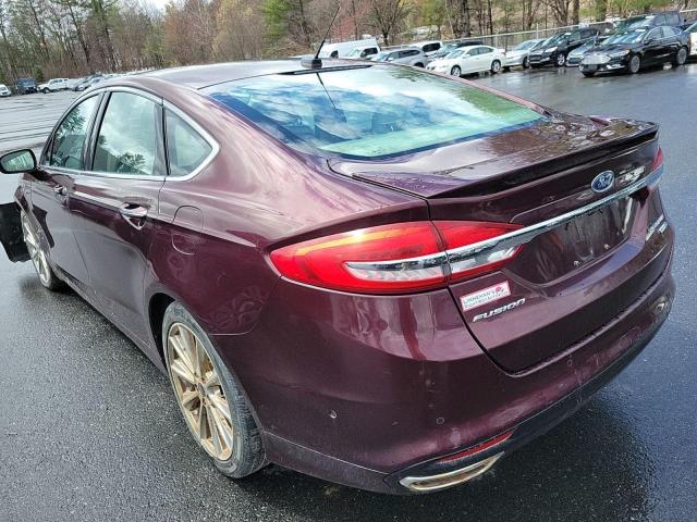 Sedans FORD FUSION 2017 Burgundy