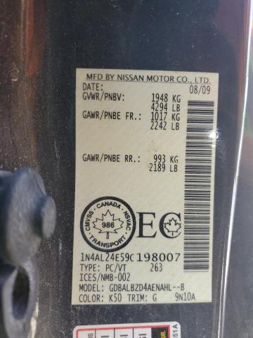 2009 NISSAN ALTIMA 2.5S  