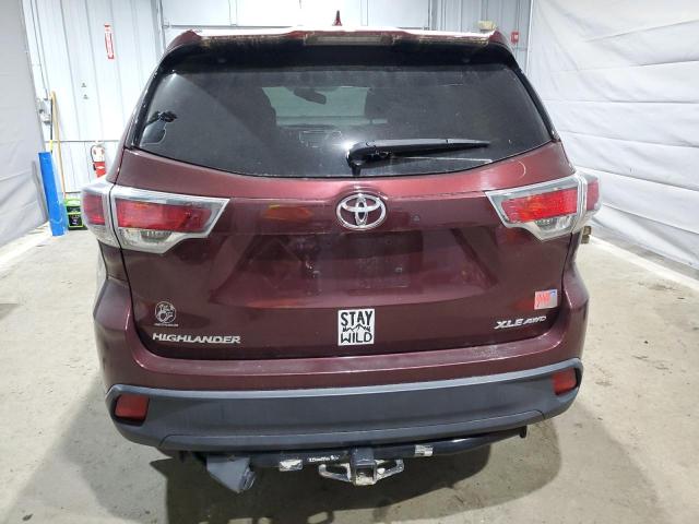 Паркетники TOYOTA HIGHLANDER 2016 Бордовый