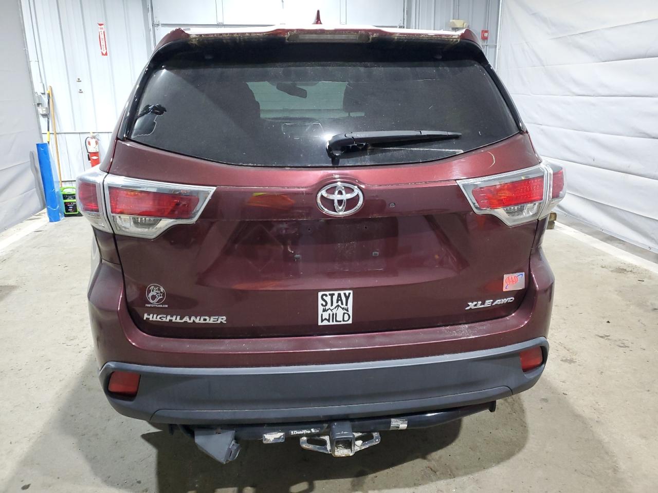 2016 Toyota Highlander Xle VIN: 5TDJKRFH0GS288318 Lot: 59725545