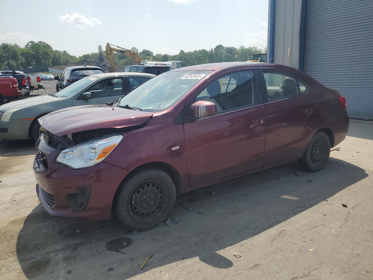 2017 Mitsubishi Mirage G4 Es en Venta en Duryea, PA - Front End