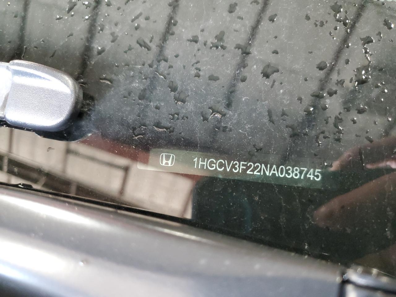 2022 Honda Accord Hybrid Sport VIN: 1HGCV3F22NA038745 Lot: 62883845