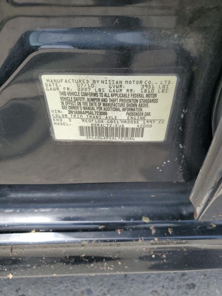 2010 Nissan Sentra 2.0 VIN: 3N1AB6AP5AL723086 Lot: 63102335