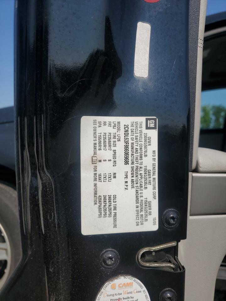 2006 Chevrolet Equinox Lt VIN: 2CNDL63F866069686 Lot: 61897135