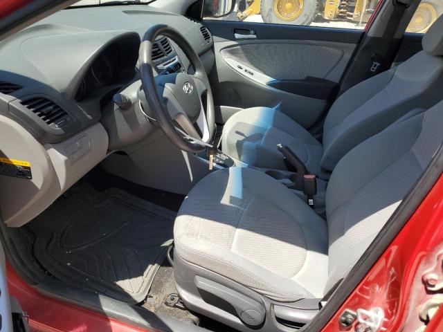  HYUNDAI ACCENT 2014 Czerwony