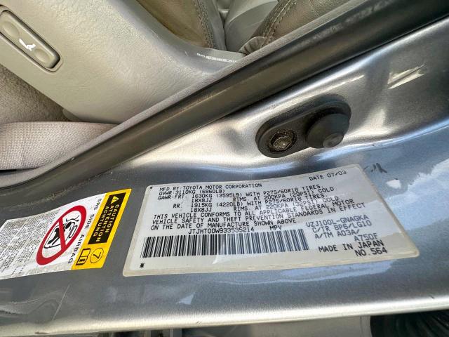 2003 LEXUS LX 470  