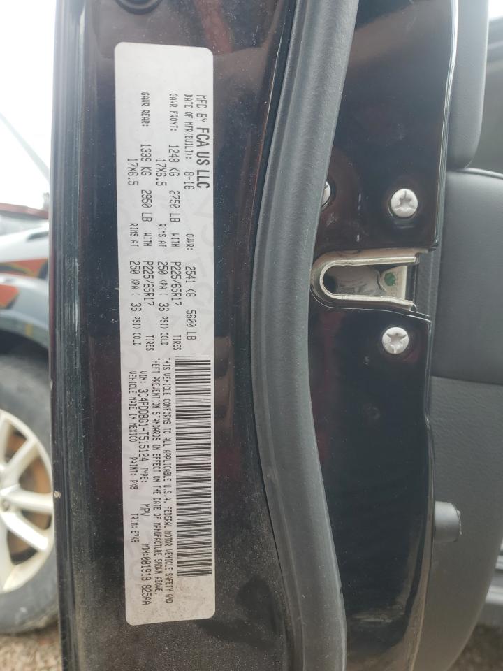 2017 Dodge Journey Sxt VIN: 3C4PDDBG1HT515124 Lot: 60138285
