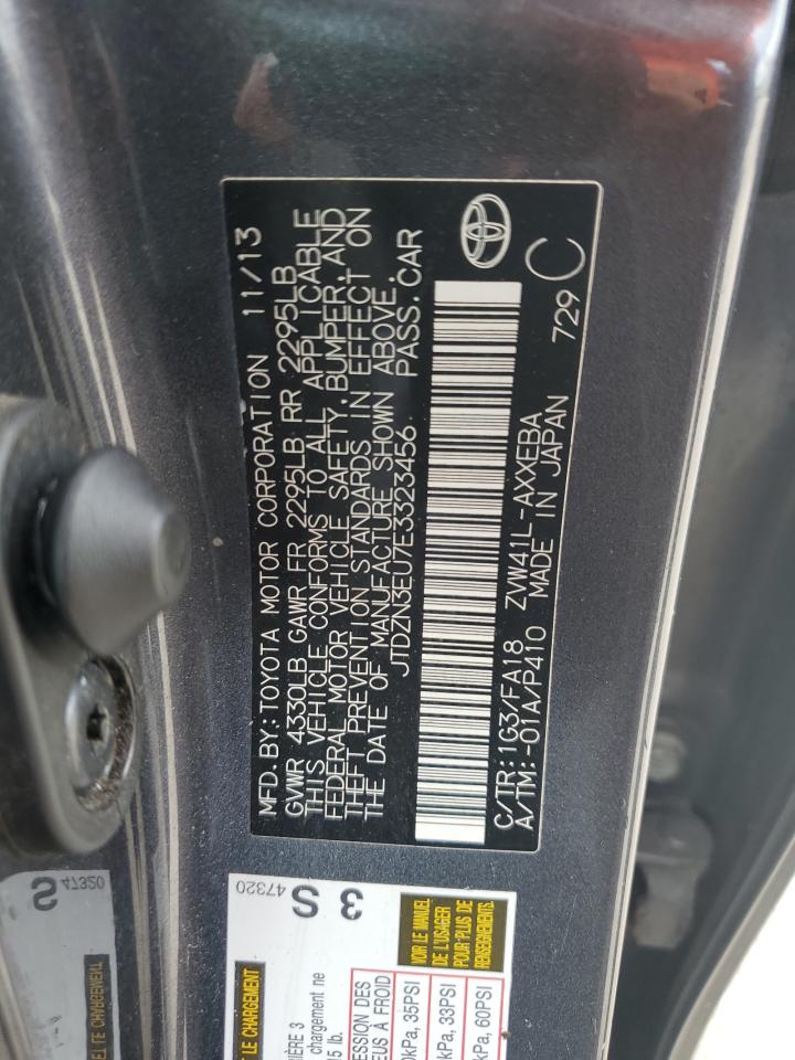 2014 Toyota Prius V VIN: JTDZN3EU7E3323456 Lot: 62731565