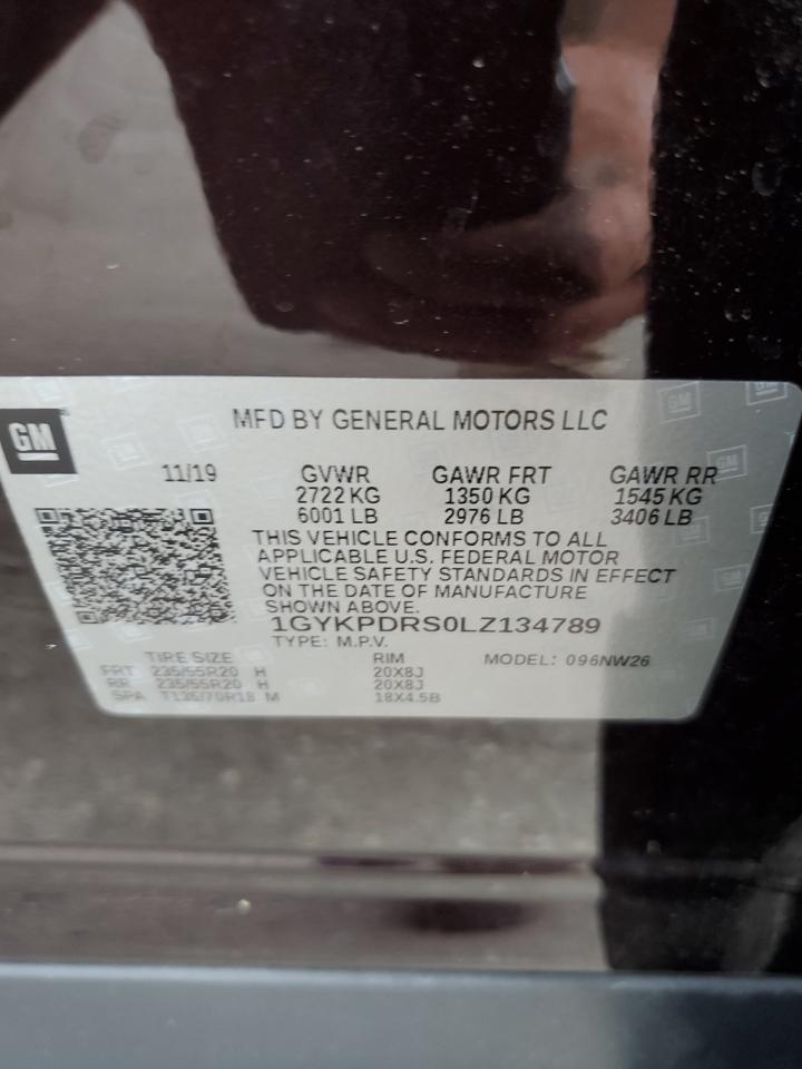 2020 Cadillac Xt6 Premium Luxury VIN: 1GYKPDRS0LZ134789 Lot: 60782245