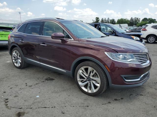  LINCOLN MKX 2017 Бургунди