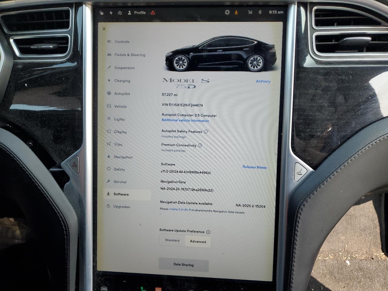 2018 Tesla Model S VIN: 5YJSA1E29JF244674 Lot: 60093865
