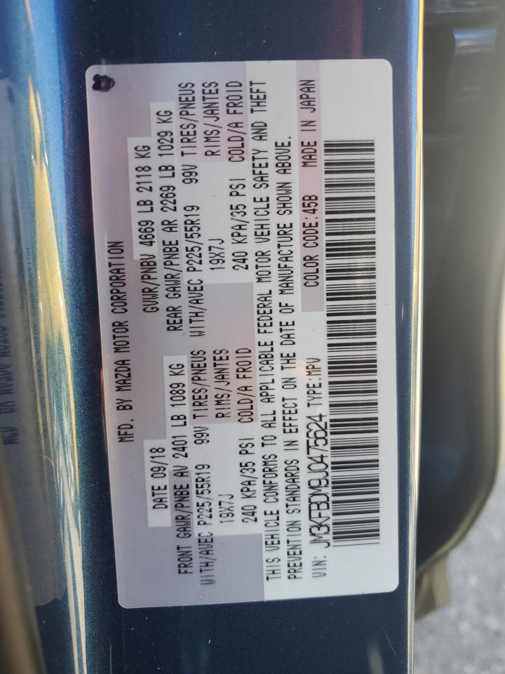2018 Mazda Cx-5 Grand Touring VIN: JM3KFBDM9J0475624 Lot: 62702945