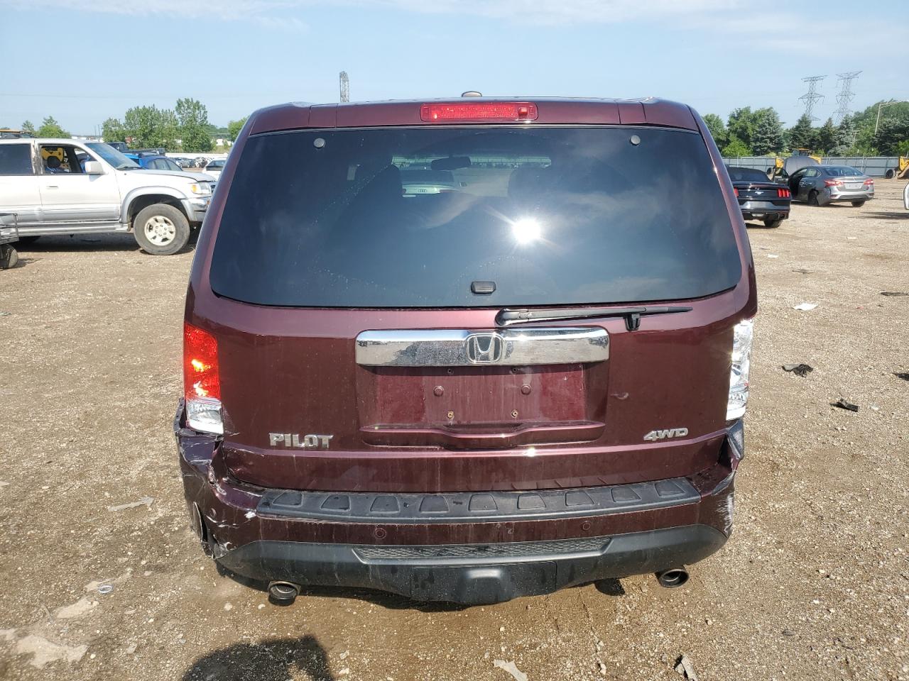 2012 Honda Pilot Exl VIN: 5FNYF4H51CB016576 Lot: 61473835