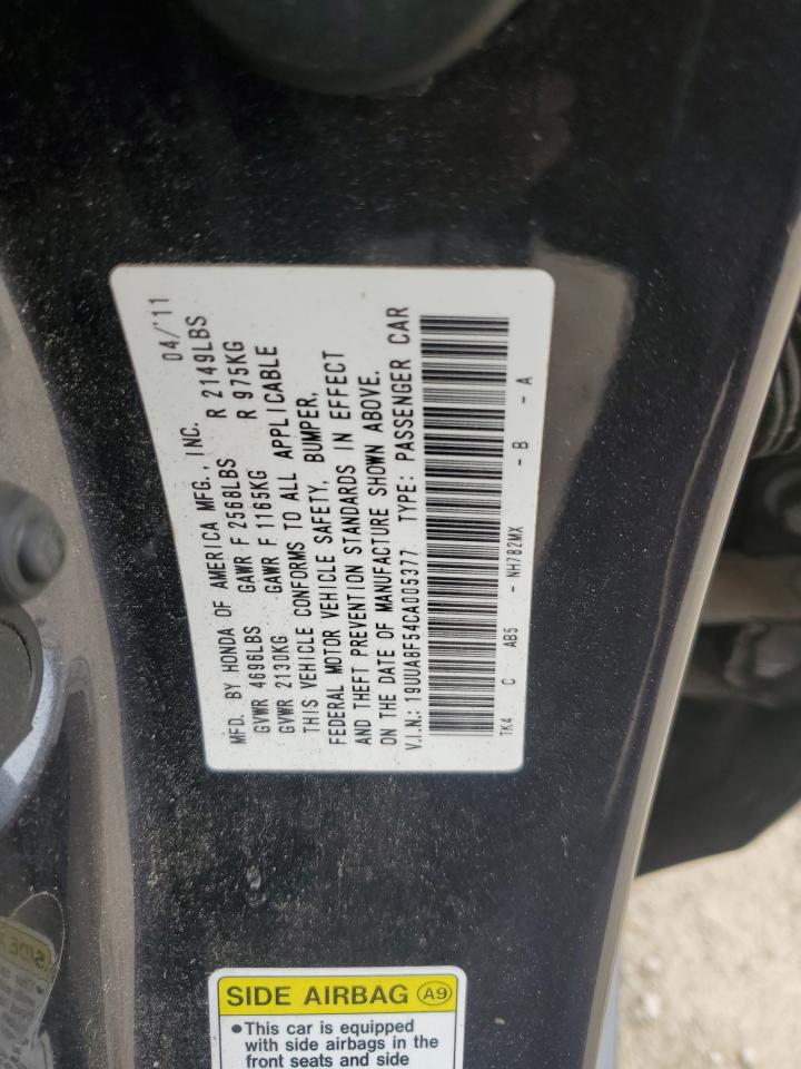 2012 Acura Tl VIN: 19UUA8F54CA005377 Lot: 62482485