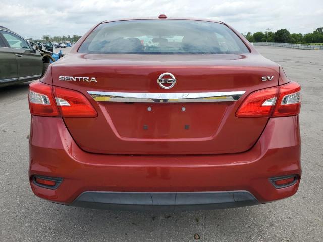  NISSAN SENTRA 2017 Червоний