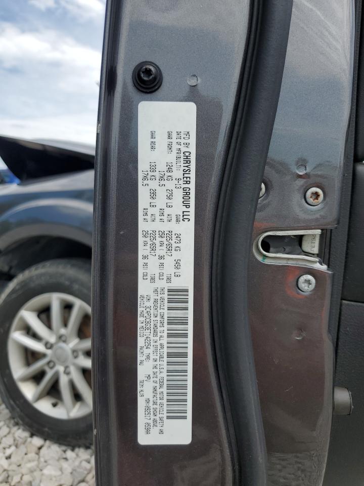 2014 Dodge Journey Sxt VIN: 3C4PDCBG3ET142254 Lot: 61261055