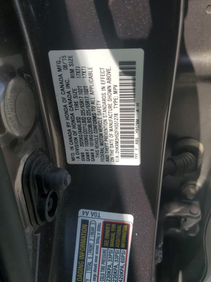 2015 Honda Cr-V Ex VIN: 2HKRM3H52FH551278 Lot: 62056015