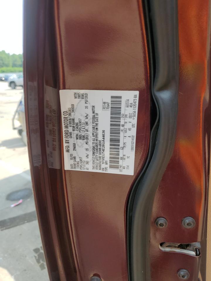 FORD EXPLORER 2006 VIN 1FMEU74E26UA44636 фото 13