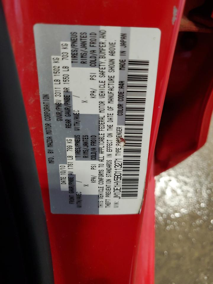 2011 Mazda Mazda2 VIN: JM1DE1HY5B0113271 Lot: 62596395