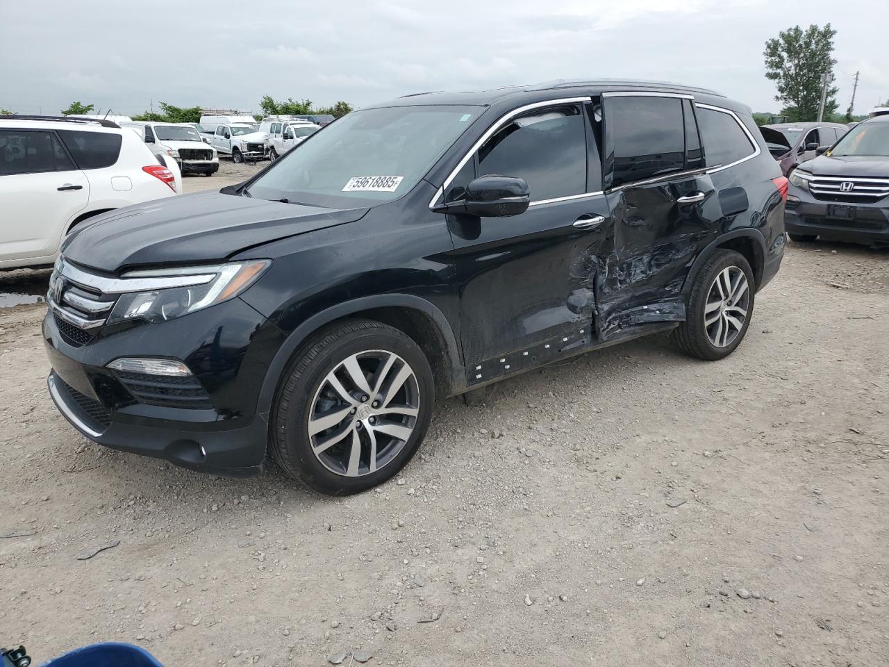 2018 Honda Pilot Touring за продажба в Kansas City, KS - Side