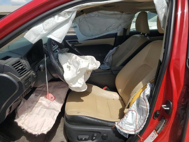 Hatchbacks LEXUS CT 200 2015 Red