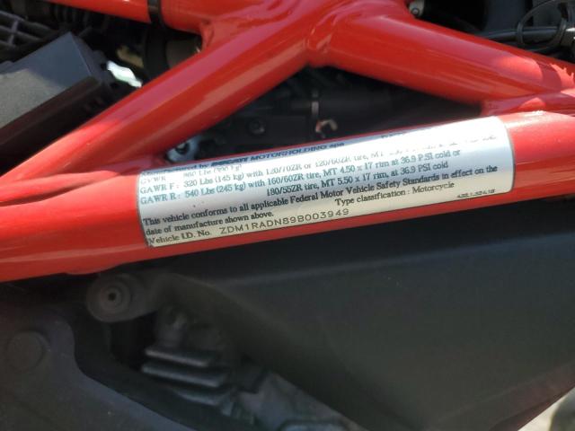 2009 DUCATI MONSTER 696  