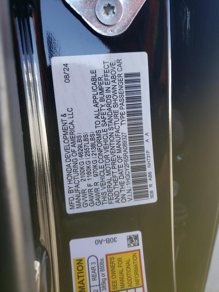 HONDA ACCORD 2024 VIN 1HGCY2F65RA089327 фото 12