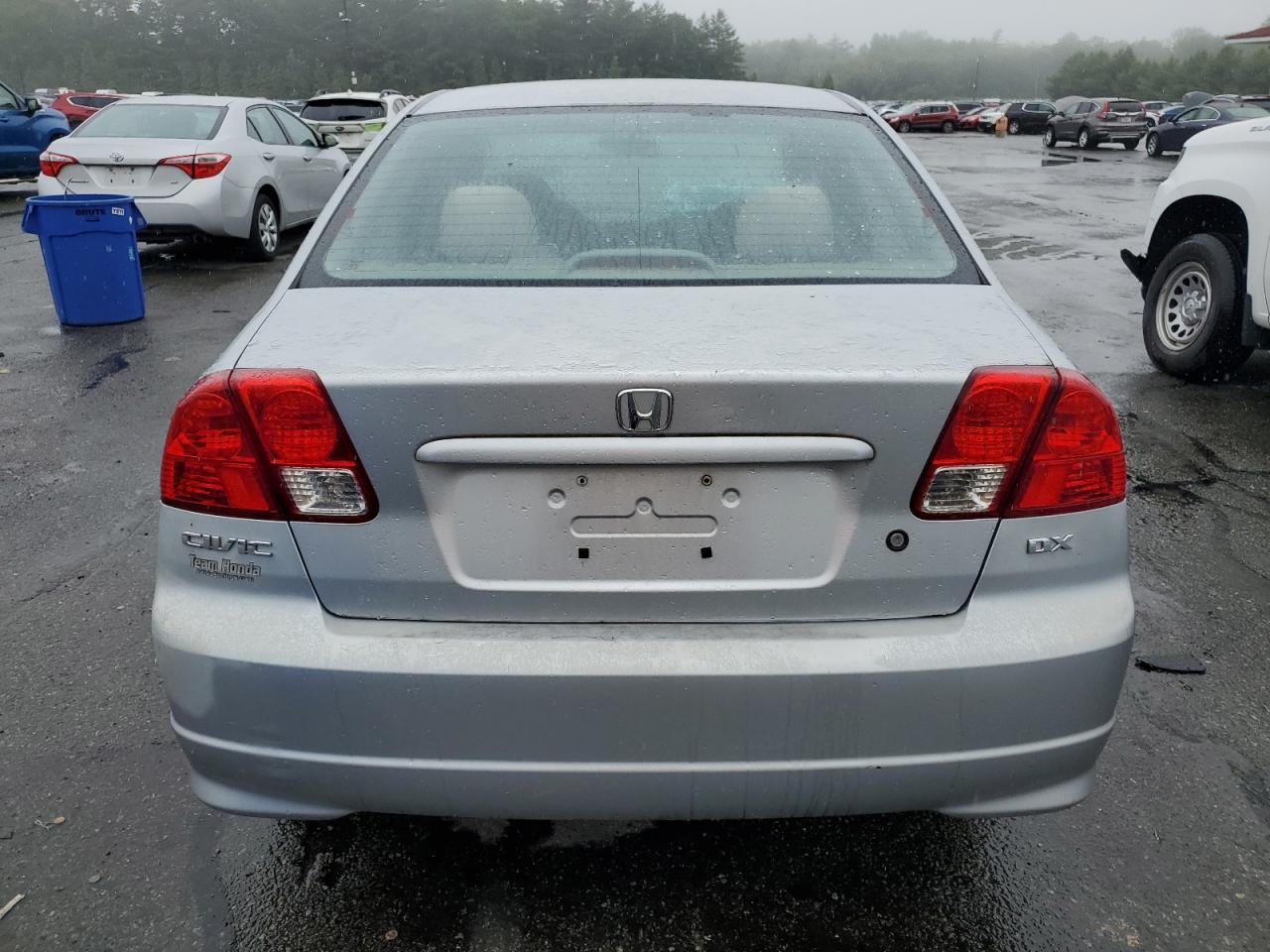 2004 Honda Civic Dx VIN: 2HGES151X4H554138 Lot: 61329465