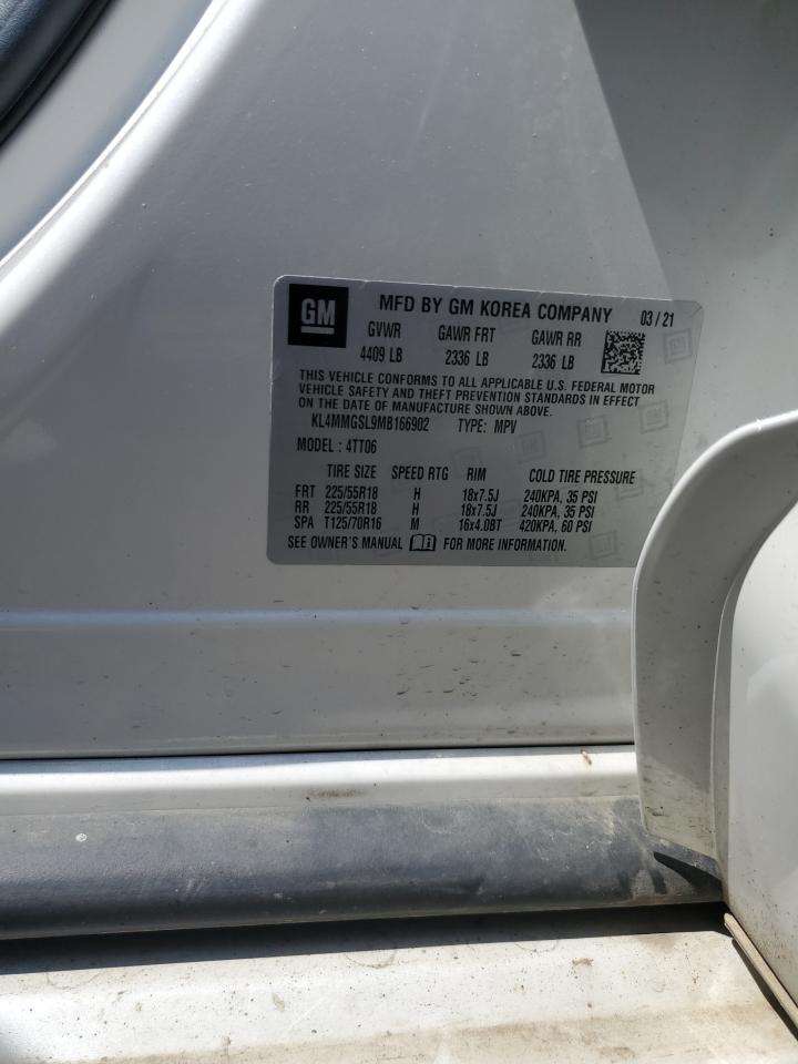 2021 Buick Encore Gx Essence VIN: KL4MMGSL9MB166902 Lot: 62813305