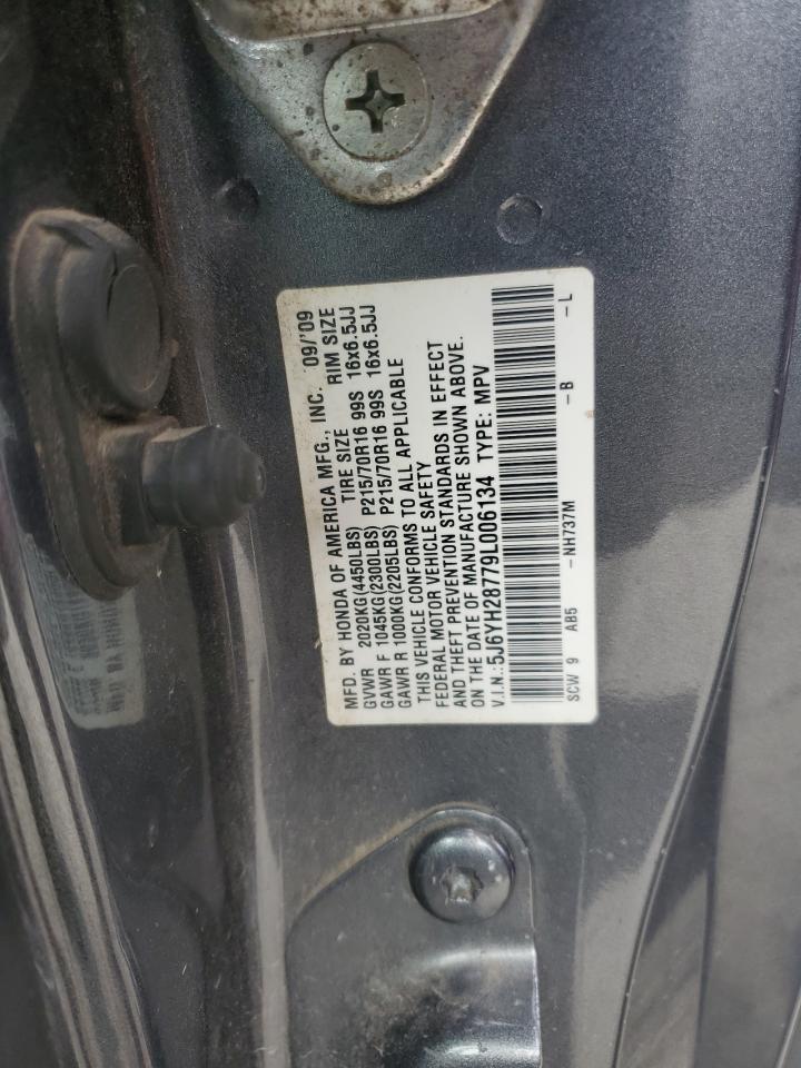 2009 Honda Element Ex VIN: 5J6YH28779L006134 Lot: 59908475