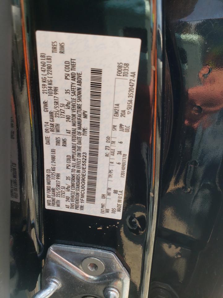 2014 Ford Escape Se VIN: 1FMCU0G90EUE55223 Lot: 60420355