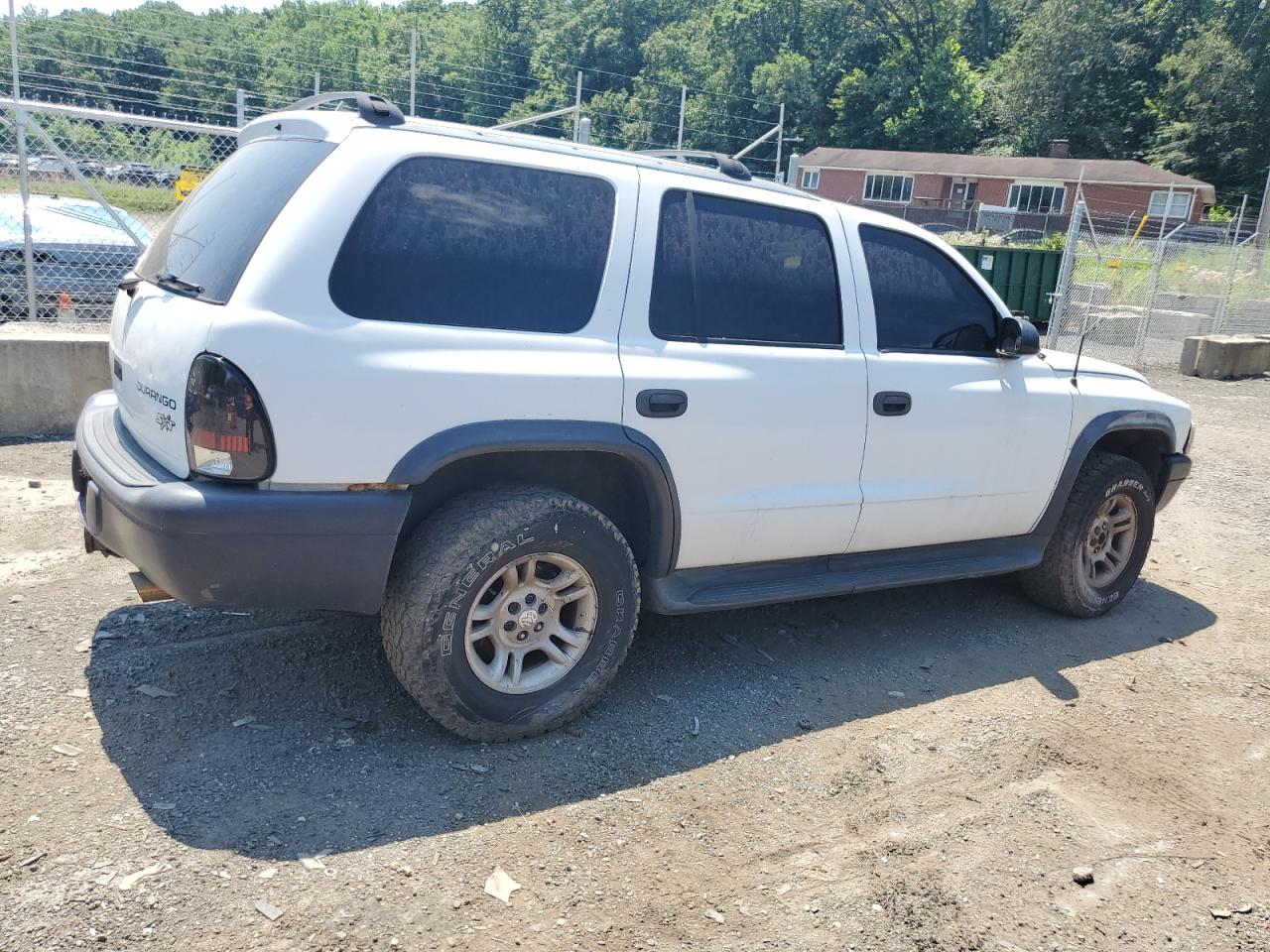 DODGE DURANGO 2003 VIN 1D4HS38N63F522358 фото 3