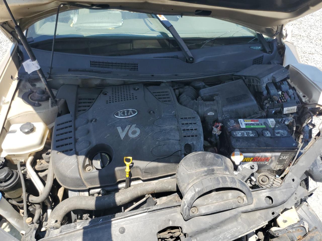 2007 Kia Optima Lx VIN: KNAGE124375130841 Lot: 61384895