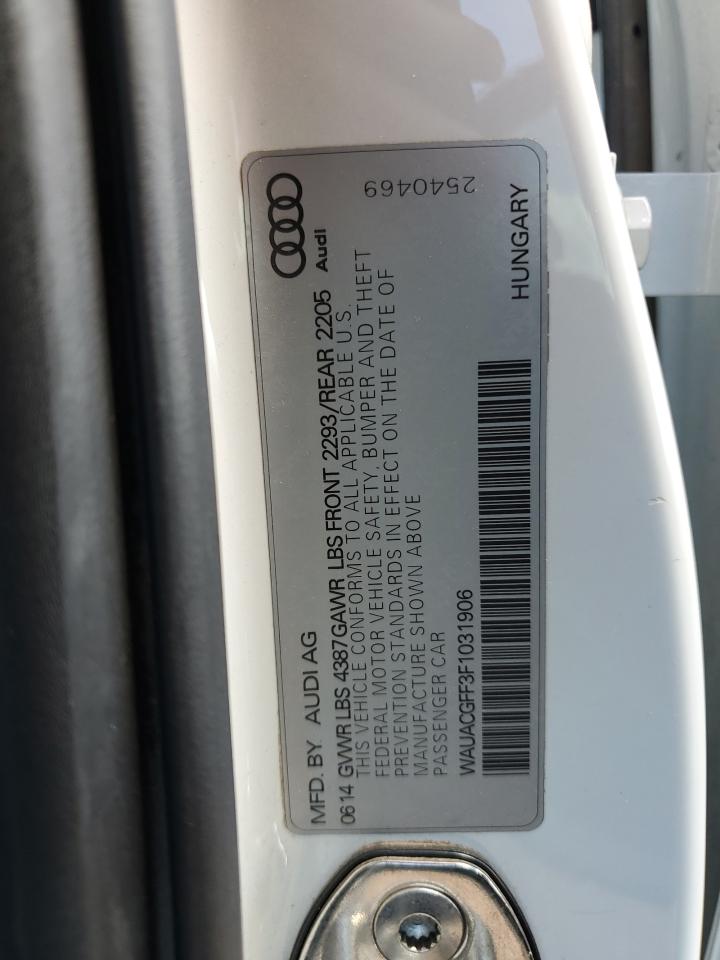 2015 Audi A3 Premium VIN: WAUACGFF3F1031906 Lot: 63060775