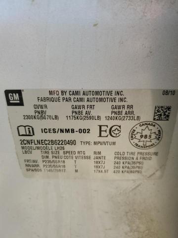 2011 CHEVROLET EQUINOX LT  