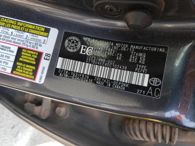 2013 TOYOTA COROLLA BASE  