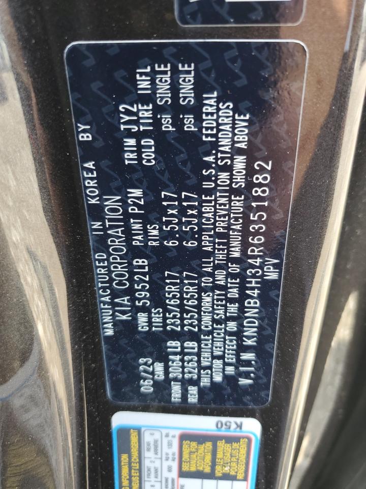 2024 Kia Carnival Lx VIN: KNDNB4H34R6351882 Lot: 62301355