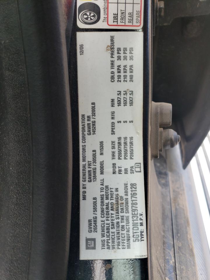 2007 Hummer H3 VIN: 5GTDN13E978176128 Lot: 60745165